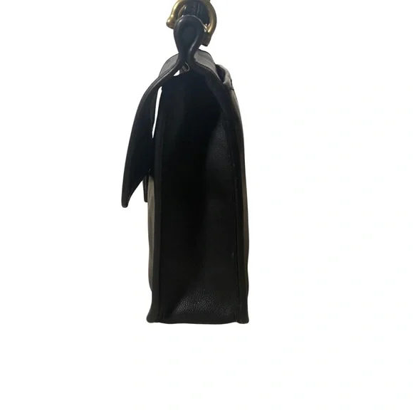 Vintage Black Leather Willis Crossbody Bag - Picture 4 of 10